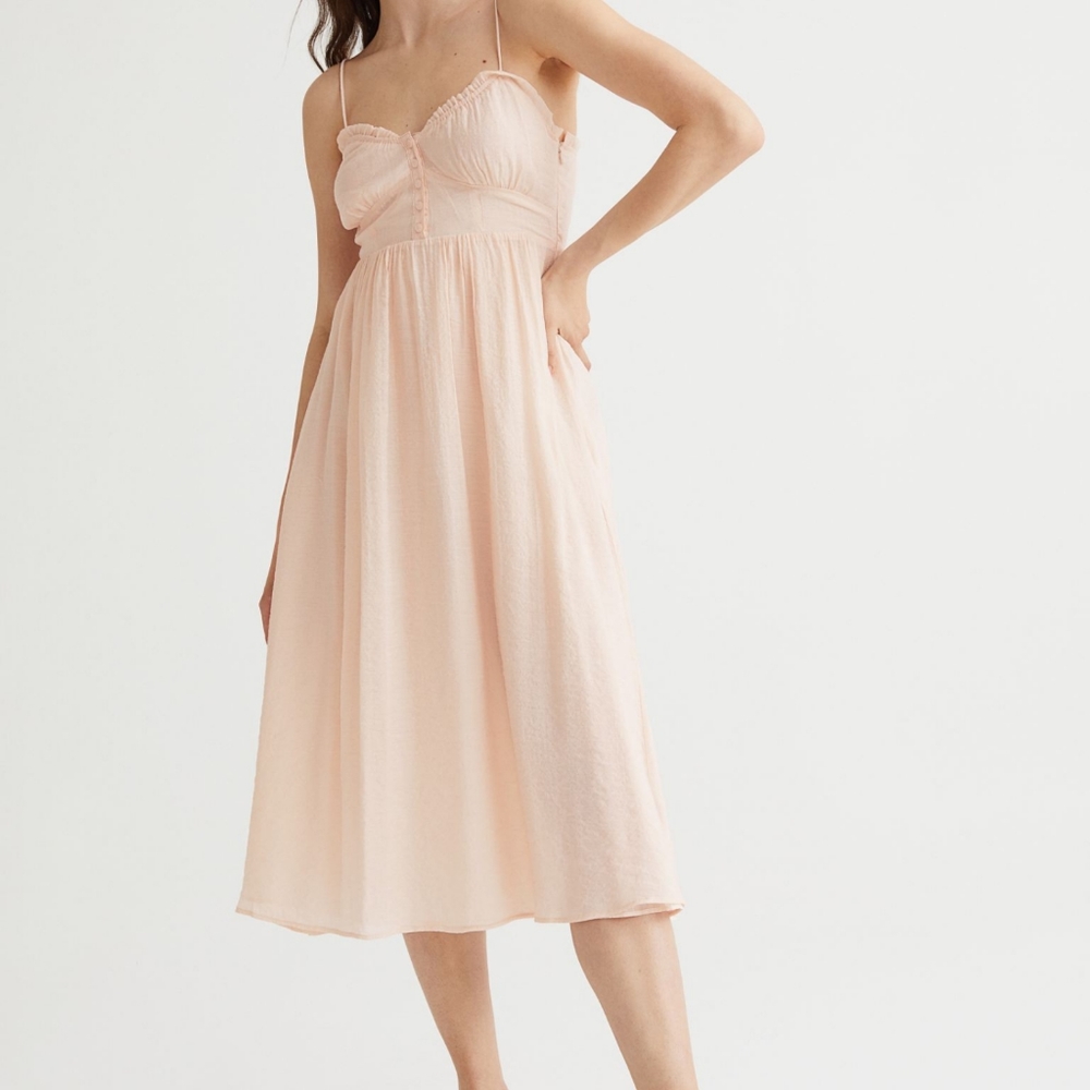 H&m Button front midi dress